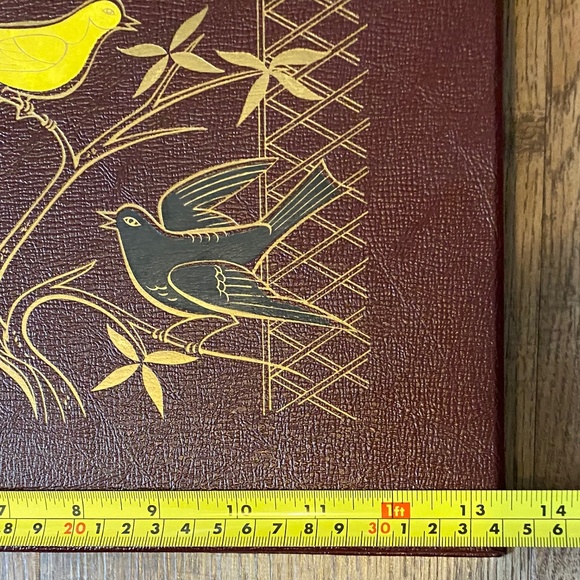 Vintage photo album. Etched painted detail with birds - Picture 11 of 16